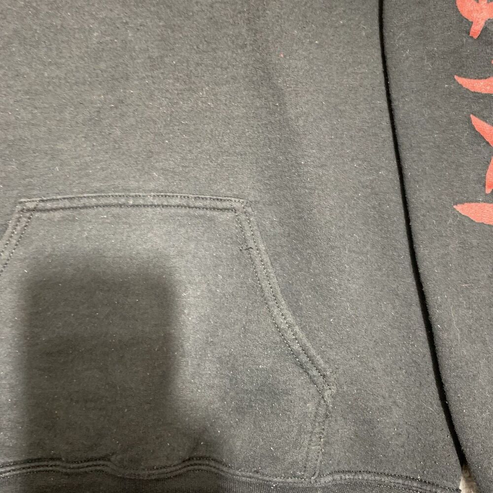 Naruto Shippuden Hoodie Sweatshirt Mens Small Black Anime Graphic Sasuke Uchiha - Picture 9 of 12